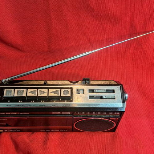 Panasonic RX1822 radio cassette recorder used with FM AM SW bands
