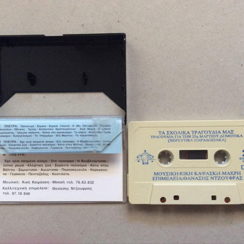 School Songs For Big Kids cassette tape, like new, folk