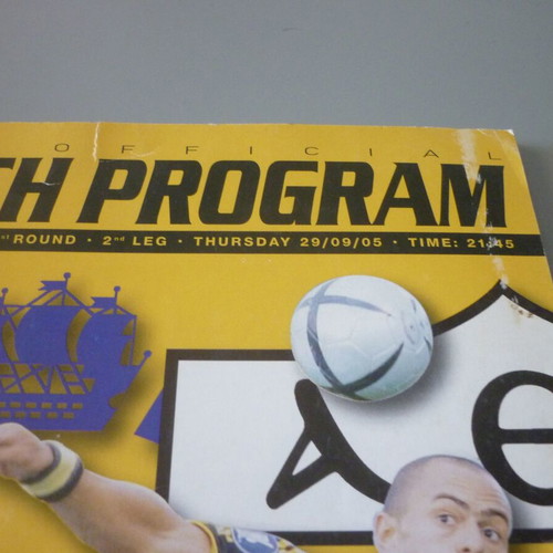 AEK срещу Zenit UEFA Cup използвана програма от мача 29/9/2005