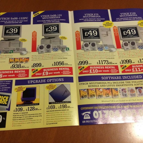 Promotional guide for buying computers February 1996 like new
