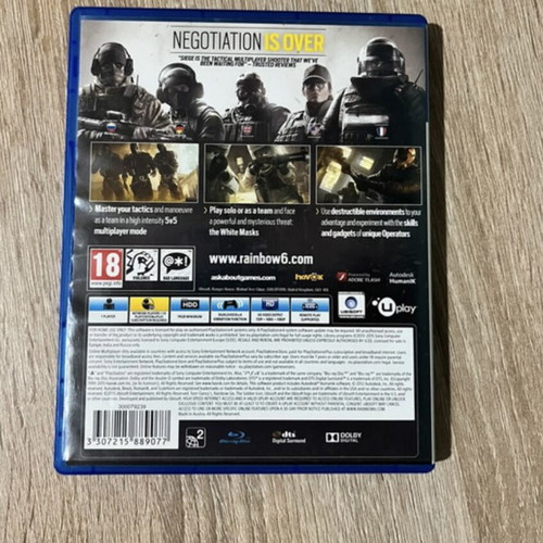 Rainbow Six Siege PS4 near mint condition