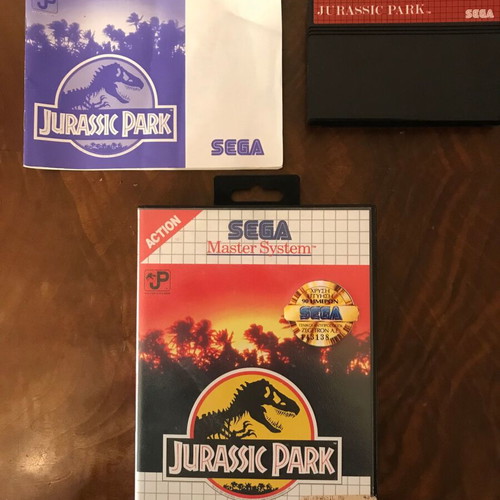 Sega games used, pack of 3, Ghostbusters, The Cyber Shinobi, Jurassic Park