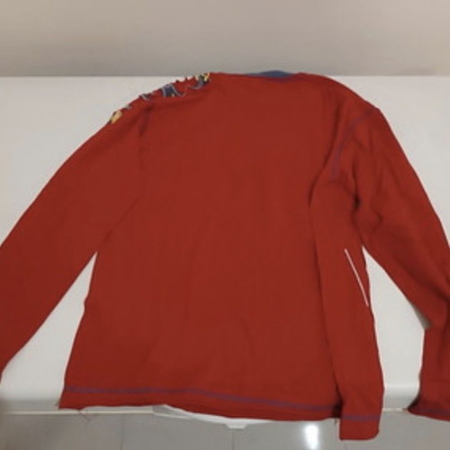 M-ONE red long-sleeve shirt for kids 12 years