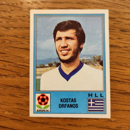 Kostas Orfanos Panini football sticker used, Greece national team