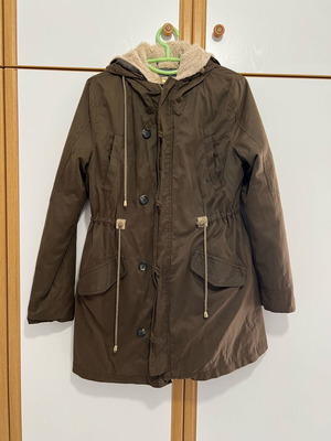 Παρκά Jacket Toi&Moi μεταχειρισμένο με γούνινη επένδυση, χακί