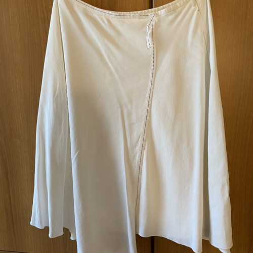 Tuzzi Linen Asymmetrical Skirt new, black and white