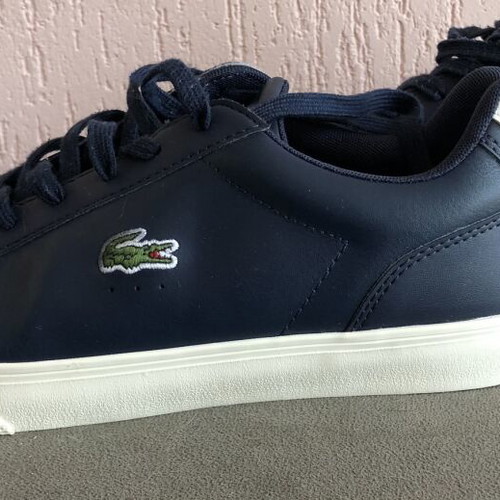 Lacoste men's dark blue sneakers, casual style