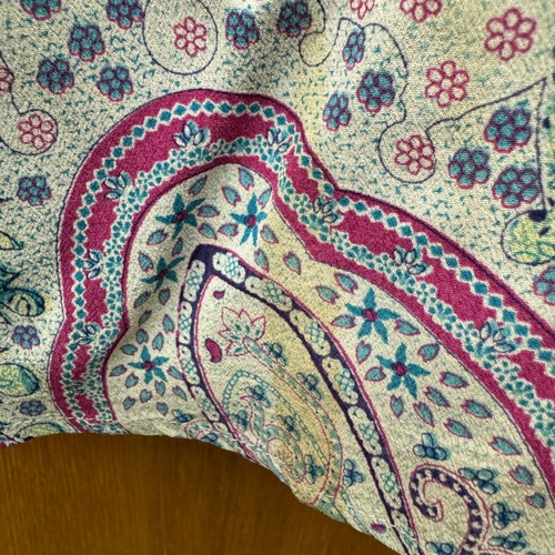 Lucy Love loose A-line blouse like new, turquoise multicolor, size M