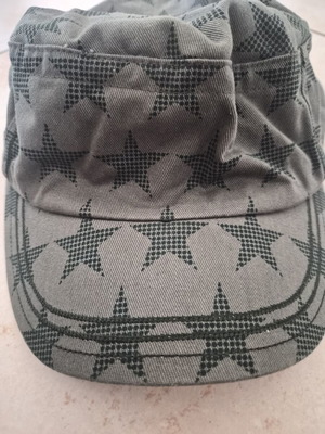 Pepe Jeans London khaki hat used, one size, cotton with stars