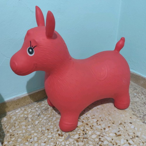 Hop Hop Pony inflatable toy red used