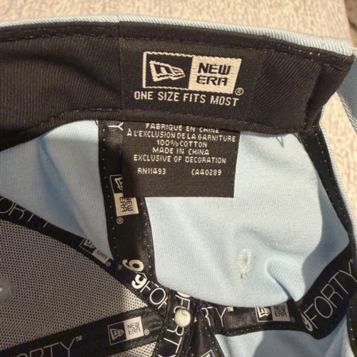 New Era cap like new, turquoise, one size