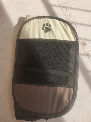 Foldable dog park 70x80 cm with zippered window