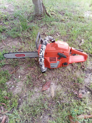 Husqvarna 51 chainsaw used with new chain