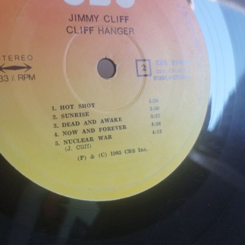 Jimmy Cliff Cliff Hanger LP άλμπουμ, ρέγκε
