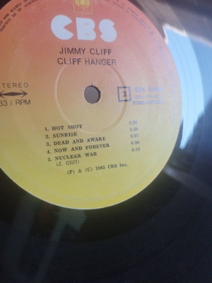 Jimmy Cliff Cliff Hanger LP άλμπουμ, ρέγκε