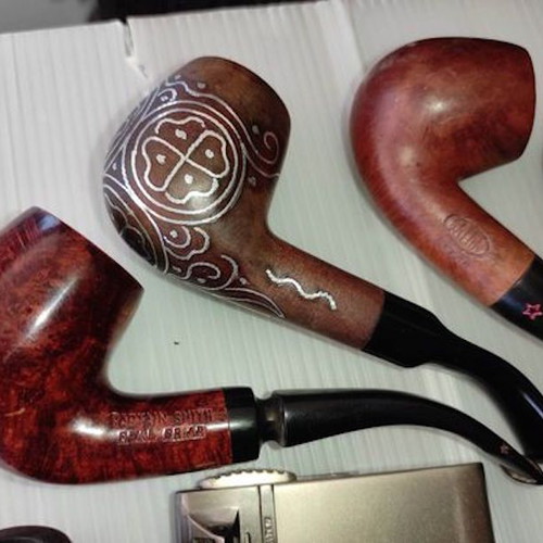 Tobacco pipes used, collection of 11 pieces