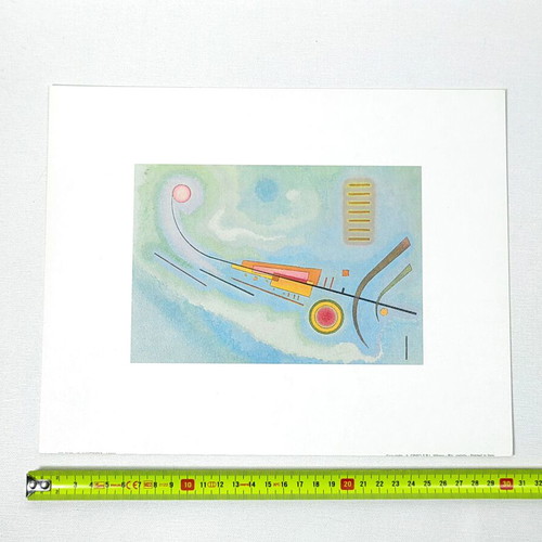 Vintage Art Print Wassily Kandinsky "Léger" 30x24 cm like new