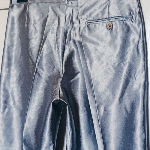 Italian groom suit silver S new