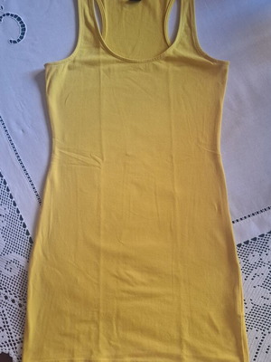H&M κίτρινο βαμβακερό τοπ XS σαν καινούργιο