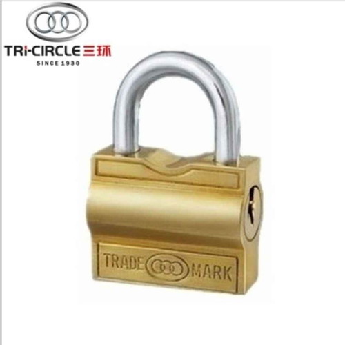 Padlock with side lock and solid brass 25 mm body