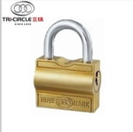 Padlock with side lock and solid brass 25 mm body