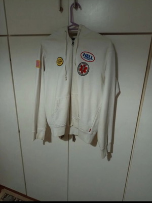 Supreme Hysteric Glamouro sweatshirt used, white, size M