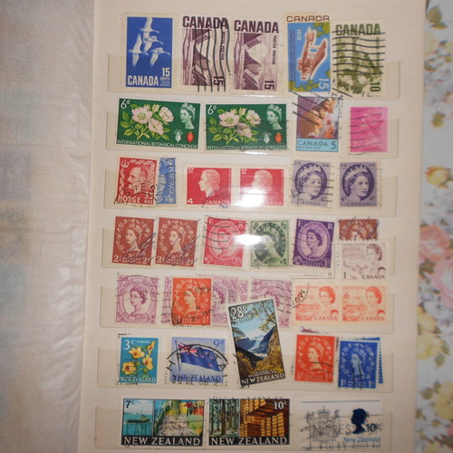 Stamp album old, Greek and foreign stamps