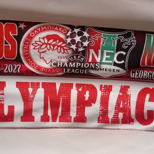Olympiacos NEC Nijmegen Champions League Double-Sided Scarf 4/8/2026