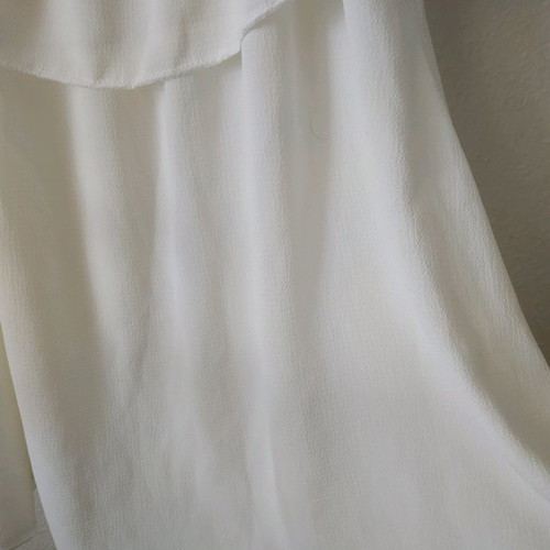 Blouse with ruffles used, white, size M