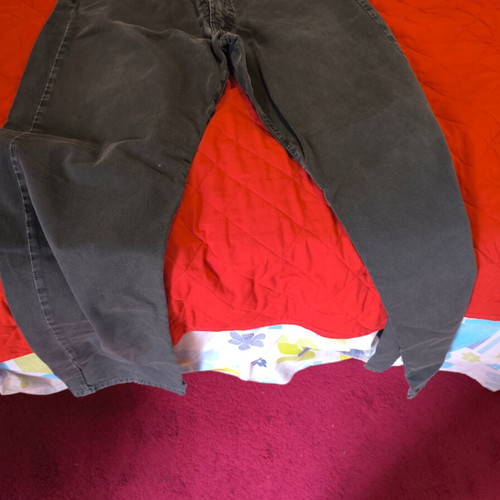 Boss pants used, gray, fabric