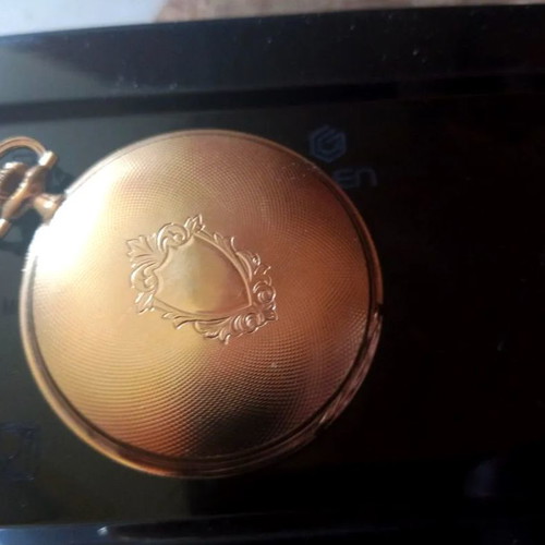 Aerowatch Swiss pocket watch used, high-quality gold-plated