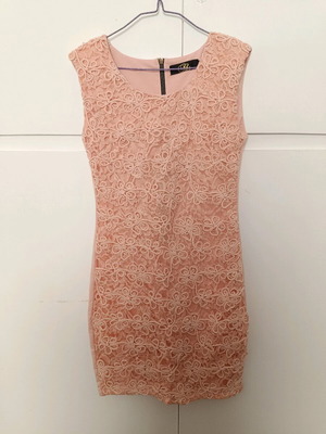 Formal dress with embroidered lace large like new