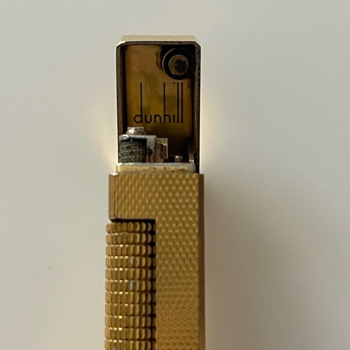 Dunhill Rollagas lighter vintage gold plated like new