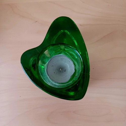 Set of various tealight holders, three glass and one ceramic