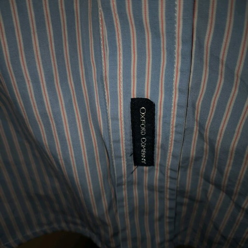 Oxford Company shirt size L like new, white and blue