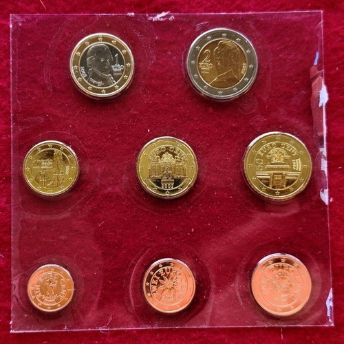 Austrian Uncirculated Coin Set 2002