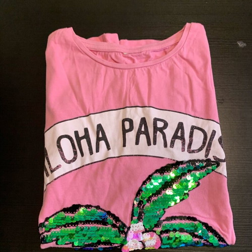 T-shirt used for 12-13 years old, pink, size 164 cm