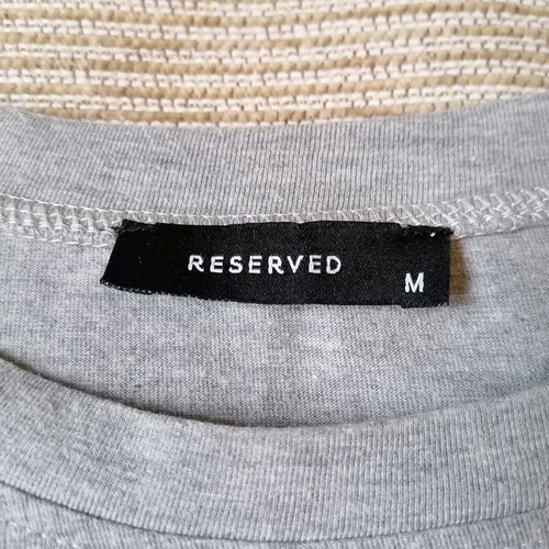Reserved women's blouse M like new, grey and white