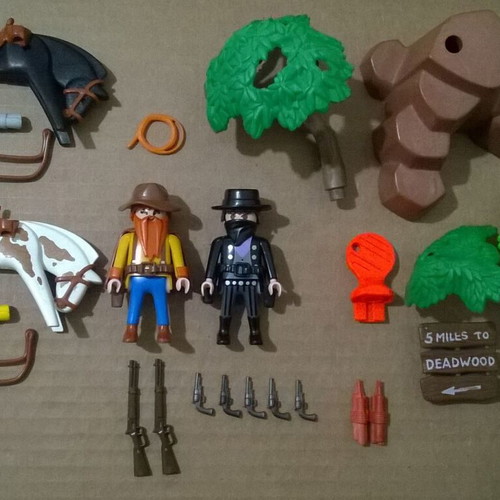 Playmobil Western 3036 Bandit Ambush Set used with box
