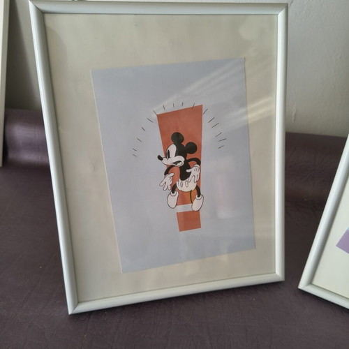 Set of 2 Mickey & Minnie Mouse decorative frames