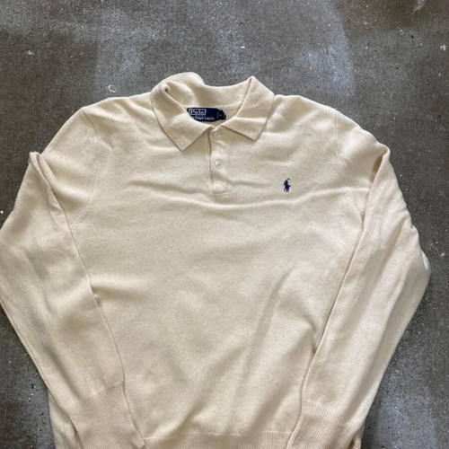 Polo Ralph Lauren Longsleeve Polo XXL cream 100% lambswool