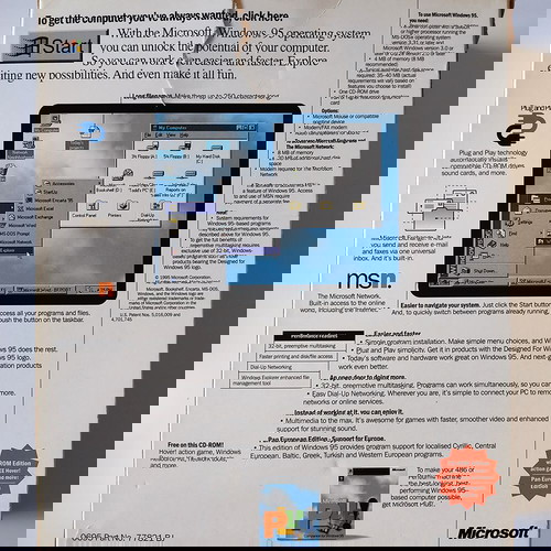 Microsoft Windows 95 OS Upgrade (CD-ROM) BOX