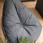 Waterproof pouf gray new