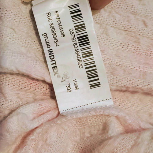 Zara dress like new, cotton with ruffles on sleeves