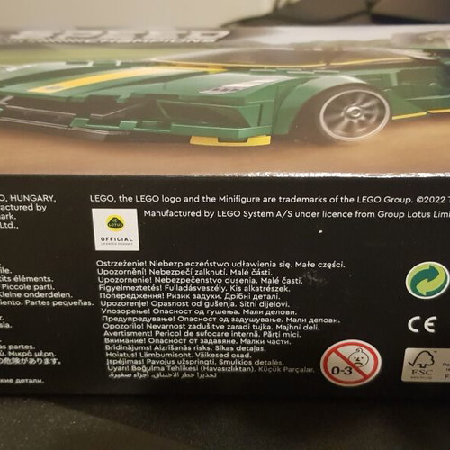 Lego Speed Champions Lotus Evija 76907 new, sealed