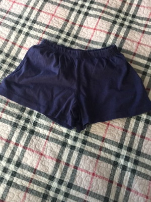 Girls' shorts like new, blue, sizes 122 cm and 128 cm