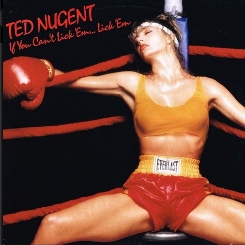 Ted Nugent vinyl records pack Little Miss Dangerous 1986 and If You Can't Lick 'Em 1988 like new