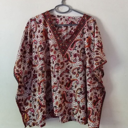 Swarna summer blouse used, brown, size L