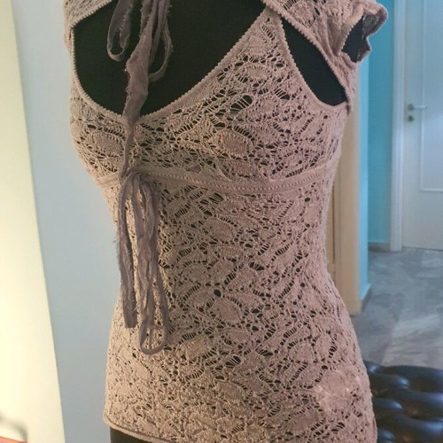 Red Valentino set lace bolero and blouse like new, size 42
