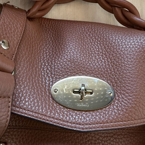 Mulberry Alexa Regular shoulder bag new, medium chestnut leather